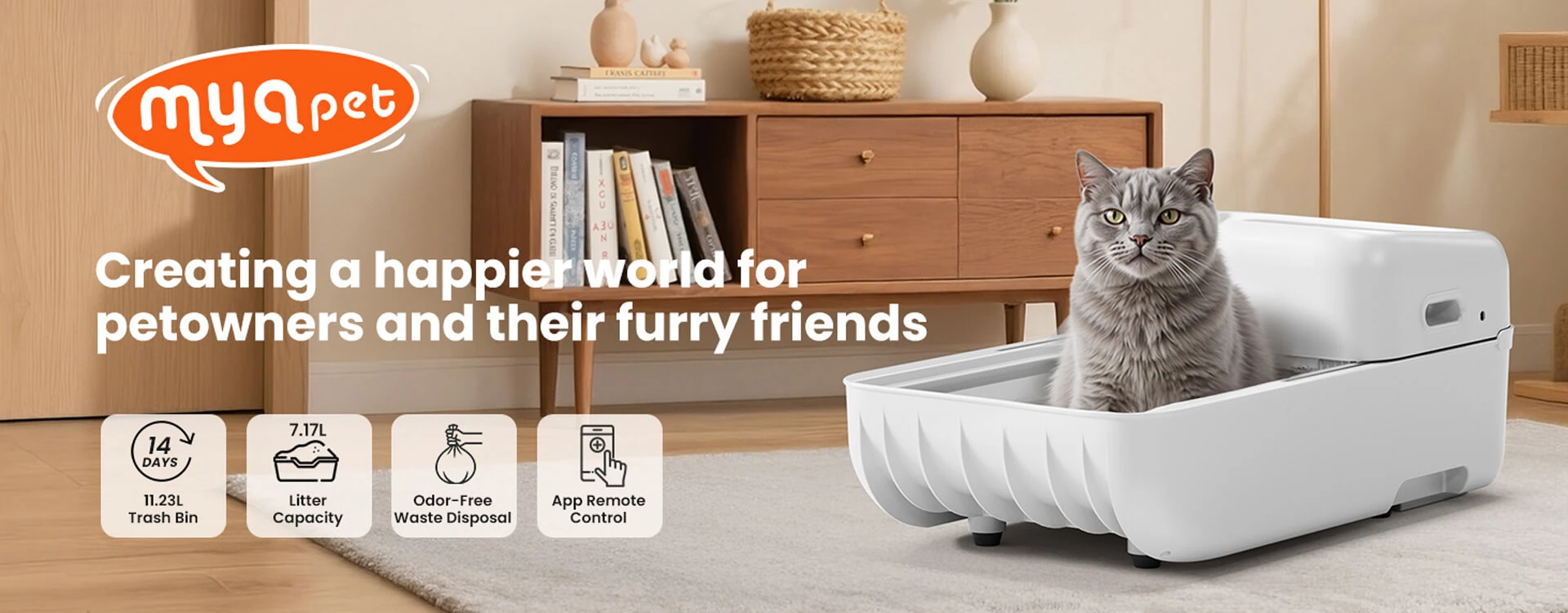 Self-cleaning Cat Litter Box Auto Scooping